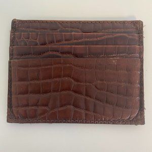 Raf By Raf Simons Croc Embossed Cardholder